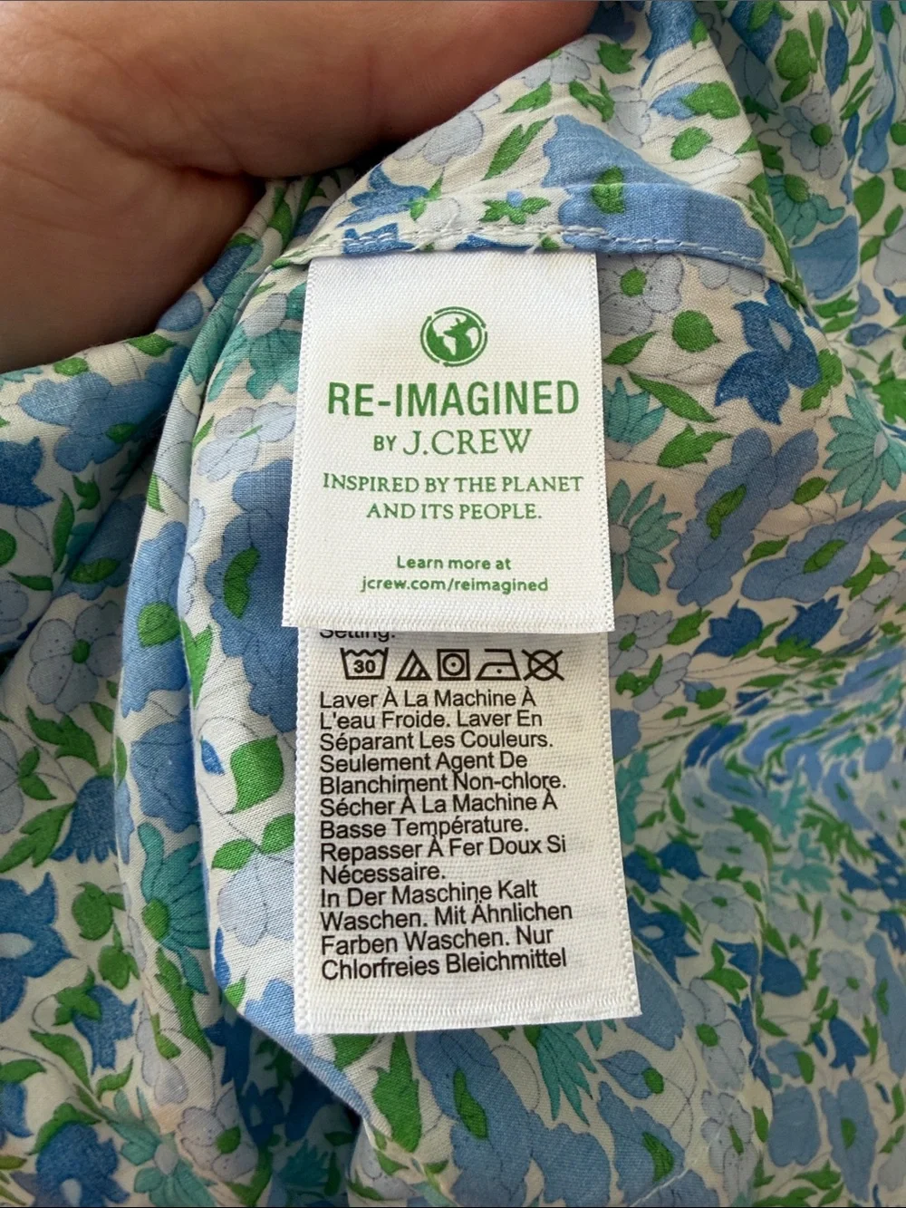 J. Crew Slim-fit Button Up Shirt in Liberty® Poppy and Daisy Fabric Size 2 BQ860